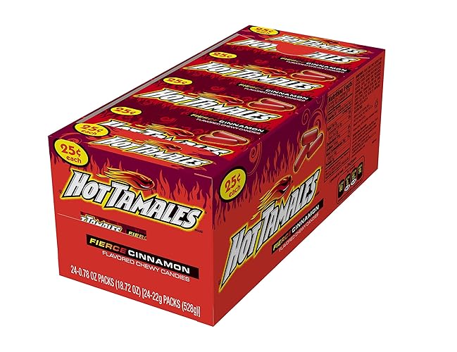 Mike & Ike Hot Tamales (1 Box Of 24 - .78Oz Individual Packs)