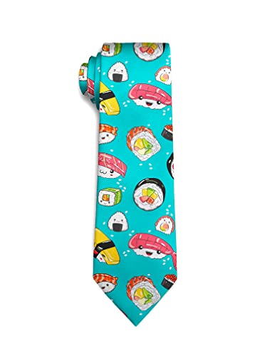 URTEOM Men Novelty Neckties Funny Tie Polyester Textile Soft Neck Ties for Weddings Party Valentine's Day - Pattern 13