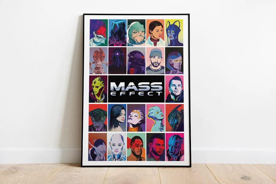 Mass Effect  pop art inspired poster