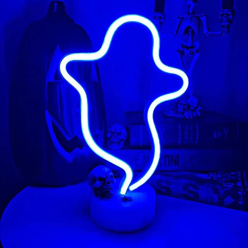 'Ghost with the most'  LED Nightligh - Ghost holder blue