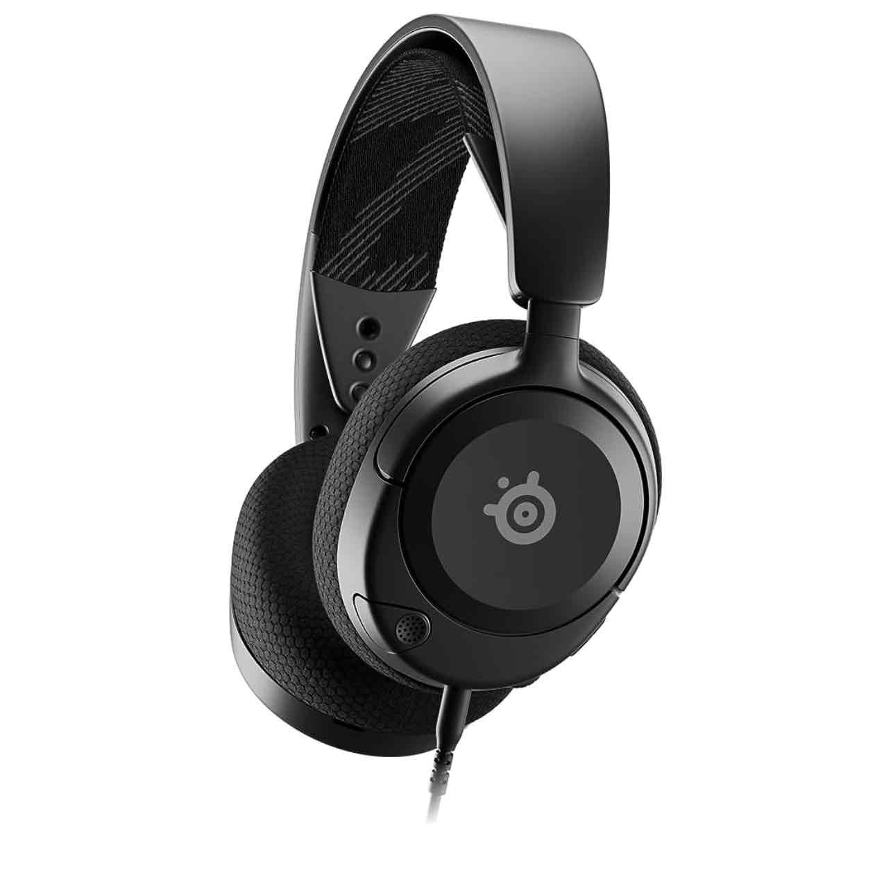 SteelSeries Arctis Nova 1 Multi-System Gaming Headset — Hi-Fi Drivers — 360° Spatial Audio — Comfort Design — Durable — Ultra Lightweight — Noise-Cancelling Mic — PC, PS5/PS4, Switch, Xbox - Black