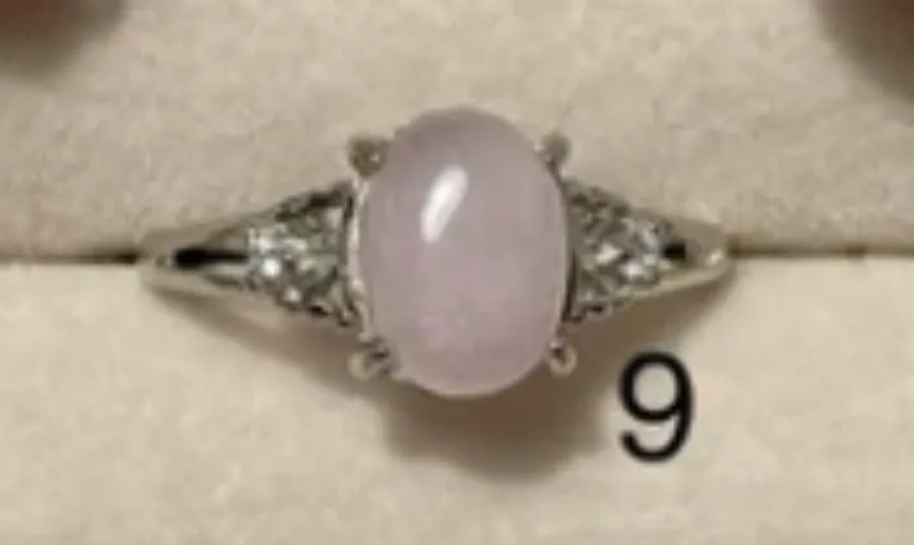 Natural Kunzite ring, adjustable ring, healing crystal ring, birthstone, calming stone ring,self love, love attraction, love healing stone