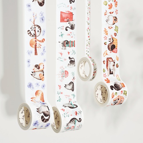 Chonky Cat Washi Tape Sticker Set
