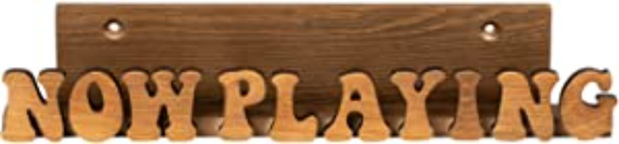 Now Playing Vinyl Record Stand - Display Wall Mount Solid Wood 