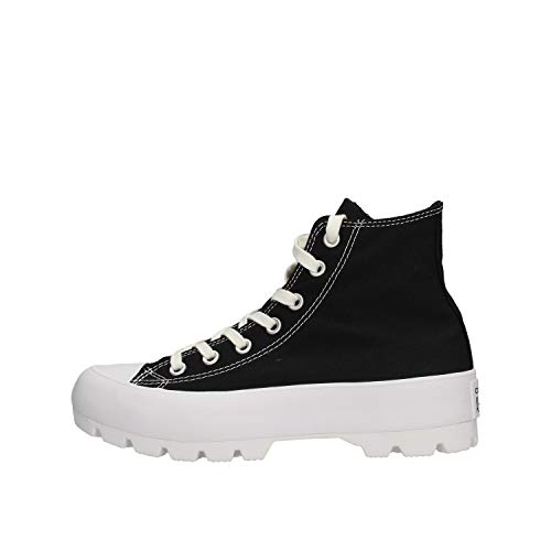 Converse Women's Chuck Taylor All Star Lugged Hi Sneakers - 7.5 - Black/White/Black