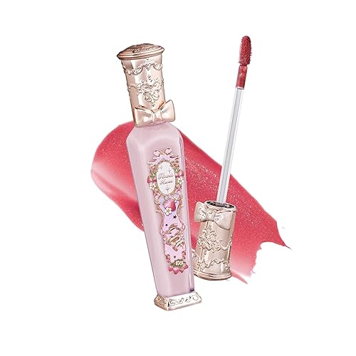 Flower Knows Violet Strawberry Rococo Glowy Lip Gloss-Moisturizing Tinted Lip Oil-Hydrating Glitter Lip Makeup | Raspberry Booze