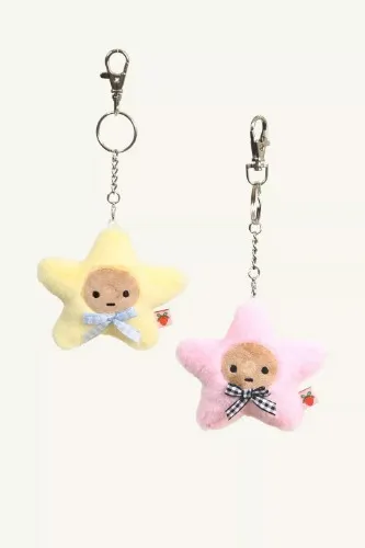 Strawberry Western Kissing Starbaby Keychain Set