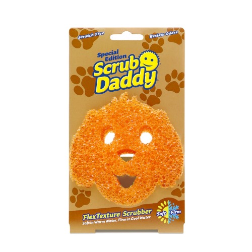 Scrub Daddy Limited Edition Dog Shape Scrub, Orange