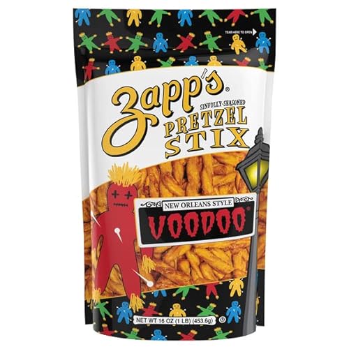 Zapp's New Orleans Style Voodoo Pretzel Stix, 3-Pack 16 oz. Re-Sealable Bags