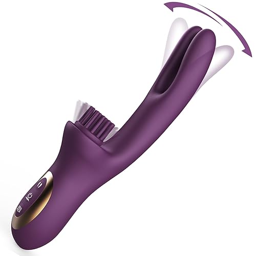 Tracy's Dog Come-Hither Clitoral Tickling Rabbit Vibrator - Women Sex Toys for G Spot Clit Nipple Stimulation - Adult Toys for Female Couples Pleasure Vibrating Dildo with 10 x 6 x 7 Modes (Elatia)