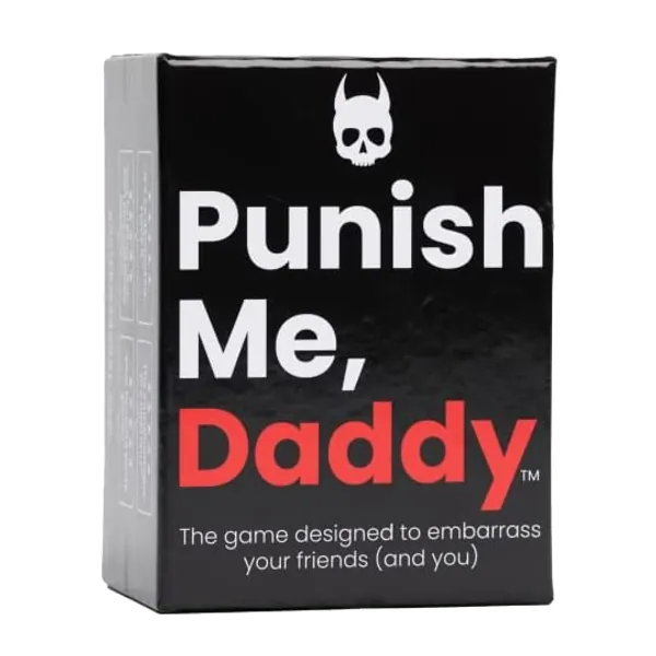 
                            Punish Me Daddy Card Game for Adults Only - Embarrass Your Friends - Adult Card Game for Parties, College, Bachelor, Bachelorette, and Get-Togethers - The Funniest Drinking Card Game You’ll Ever Play!
                        