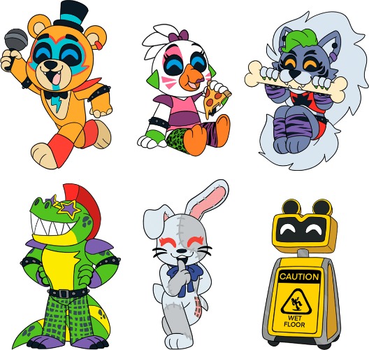 FNAF Security Breach Pin Set