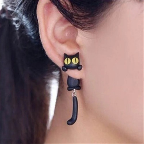 Cute Cat Earrings - A