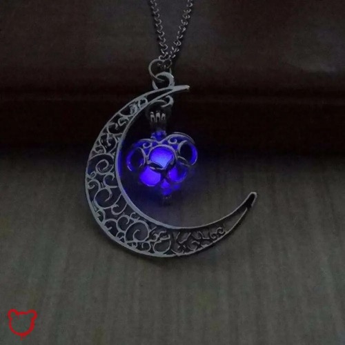 Luna's Glow Necklace - Purple