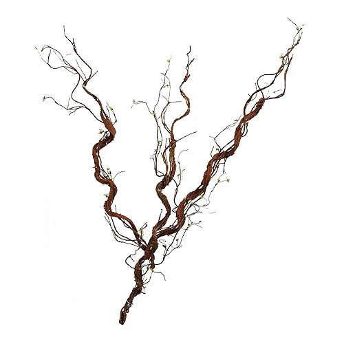 CONGZHANHH 63in Wall Hanging Artificial Plants Tree Trunk Fake Cherry Tree Branches Rattan Liana Cane Vine for Wedding Outdoor Garden Home Living Room Christmas Decoration