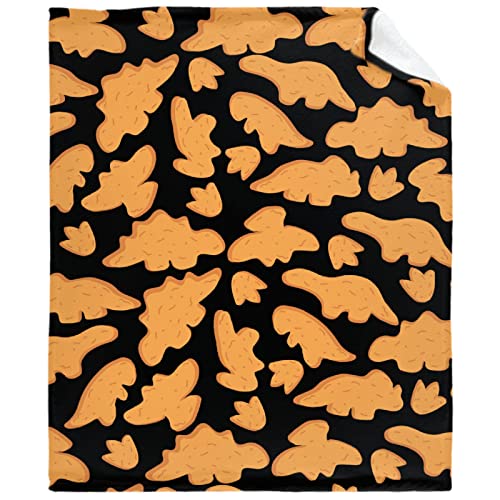 Dino Nuggies Blanket Super Soft Lightweight Throw Comfy Fluffy Quilt for Bed Sofa All Seasons Warm 80"x60" Queen for Women Men - Dino Nuggies - 80"x60" Queen for Women Men