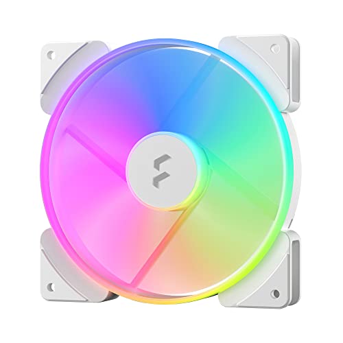 Fractal Design Prisma AL-14 PWM RGB White 140mm ARGB Compatible PC Case Fan FD-FAN-PRI-AL14-PWM-WT FN1751