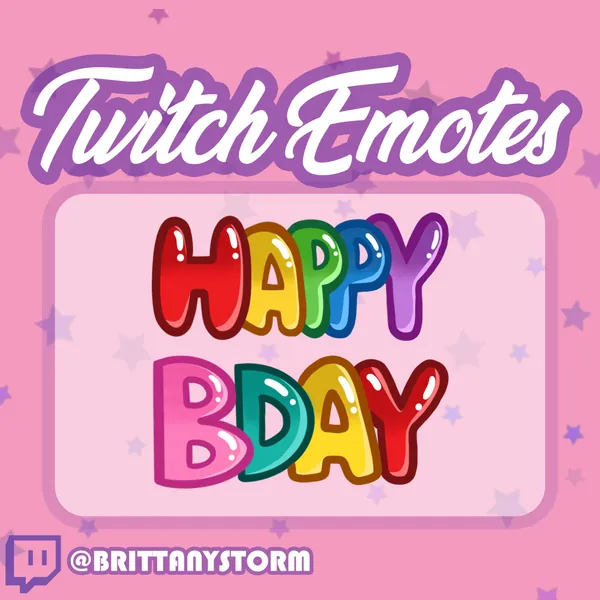 Twitch Emote - Happy Birthday