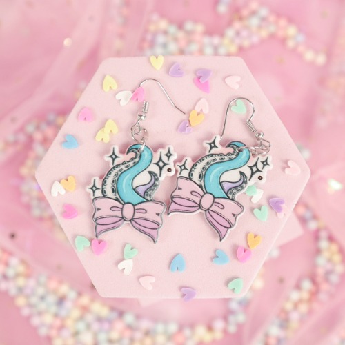 Örhängen - Tentakler med rosetter