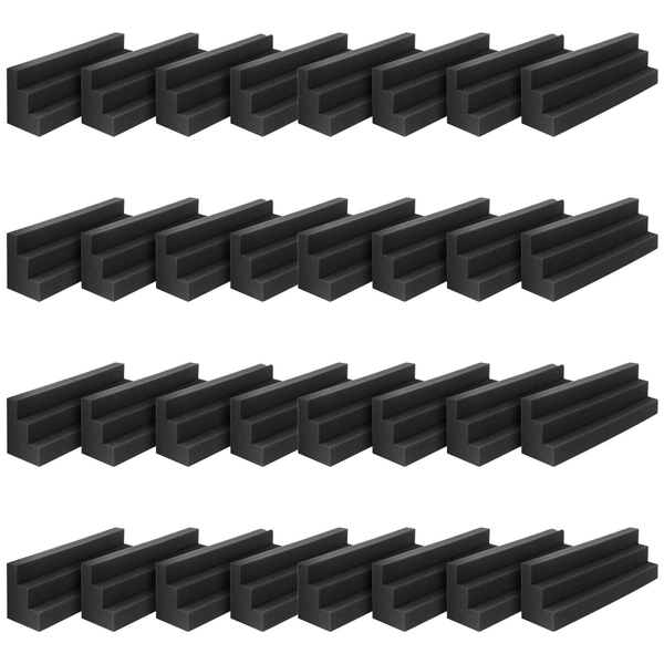 JBER Column Acoustic Wedge Studio Foam Corner Block Finish Corner Wall in Studios or Home Theater,KTV (32 Pack)…