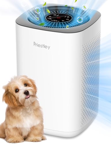 Priestley Air Purifier for Bedroom, Home Large Room Mold Up to 1100 Ft², Smart WiFi and Timers, 3-in-1 Filter with HEPA Sleep Mode, Remove Dust Smoke Pollutants Odor - Air Purifiers P220 Large Room up to 1100 Ft²