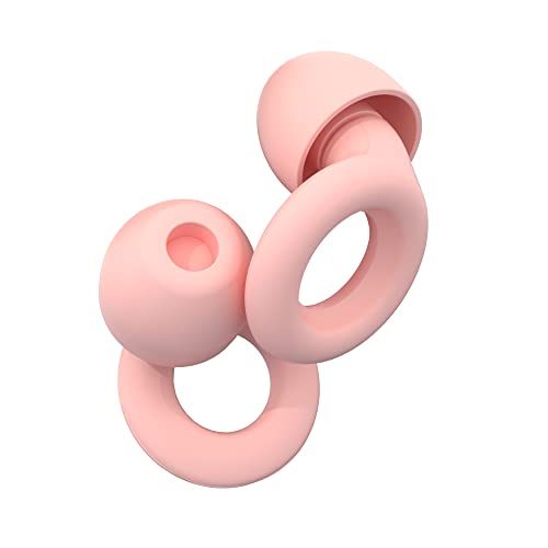 Loop Quiet Ear Plugs for Noise Reduction – Super Soft, Reusable Hearing Protection in Flexible Silicone for Sleep, Noise Sensitivity & Flights - 8 Ear Tips in XS/S/M/L – 27dB Noise Cancelling - Pink - Pink