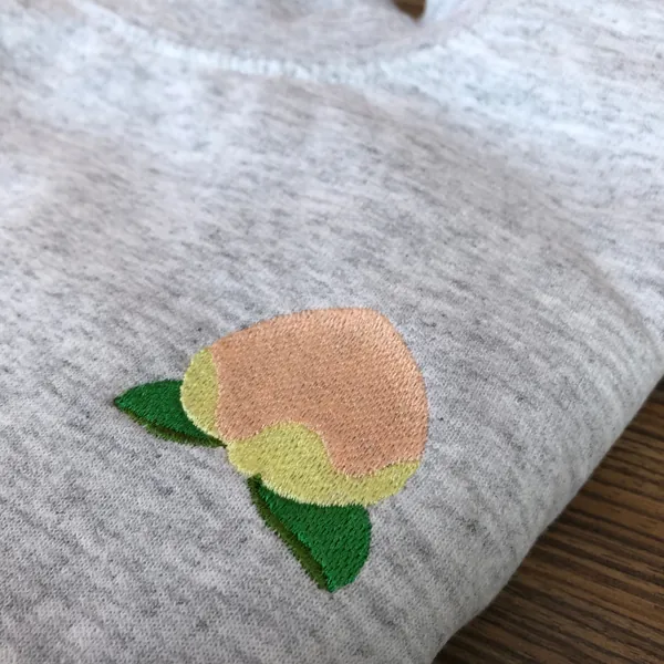 peach sweatshirt jumper acnh inspired fruit sweater cute gift