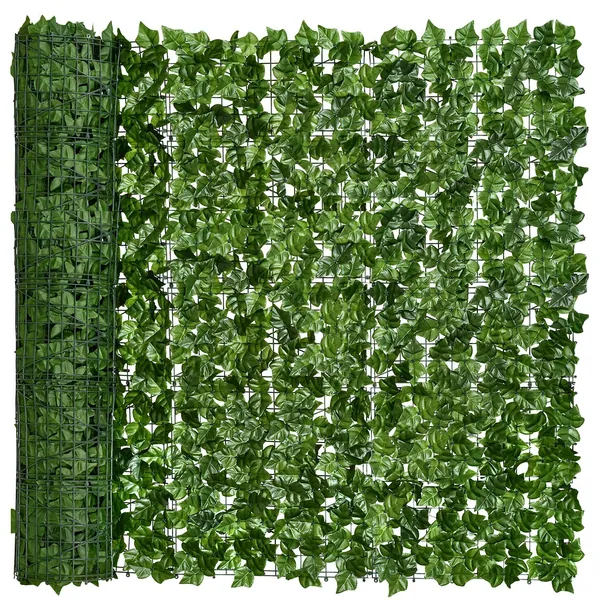 DearHouse Artificial Ivy Privacy Fence, 118x59in Artificial Hedges Fence and Faux Ivy Vine Leaf Decoration for Outdoor Garden Decor
