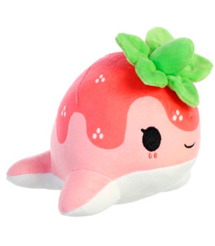 Strawberry Nomwhal Plush 7" | Strawberry Nomwhal Plush 7"