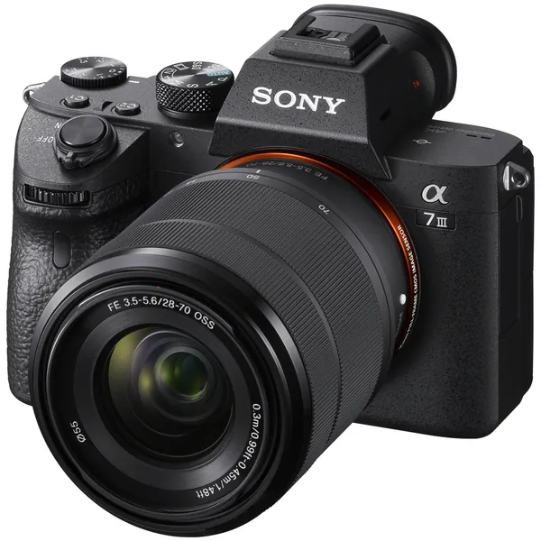 Sony a7 III (ILCE7M3K/B) Full-Frame Mirrorless Interchangeable-Lens Camera with 28-70mm Lens with 3-Inch LCD, Black
