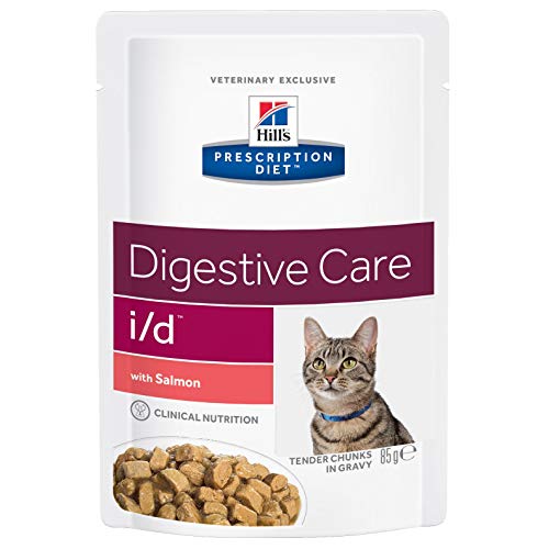 HILL'S PRESCRIPTION Diet Cat Digestive Care i/d Wet Food Chunks in Gravy with Salmon 12x85g Pouch