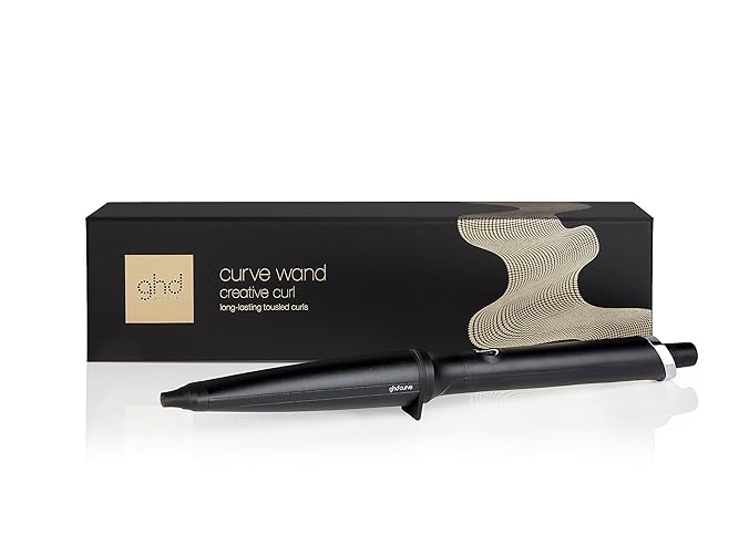 ghd Curve Creative Curl Wand - Unique 28 mm – 23 mm Tapered Barrel, Ultra-Zone Technology - Black