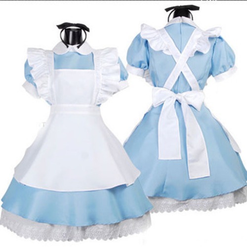 Alice no País das Maravilhas Cosplay Costume para Mulheres, Vestido Lolita, Avental, Fantasia, Carnaval, Trajes de Halloween, Mais Vendidos - AliExpress 