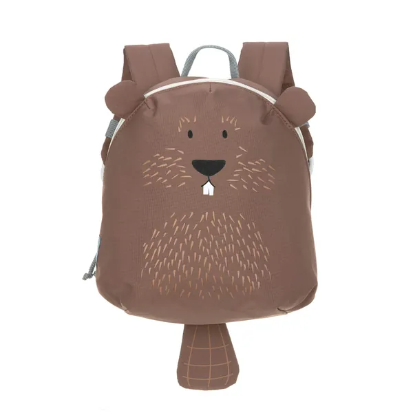 LÄSSIG Piccolo zaino per bambini per la scuola materna con cinturino da 2 anni/Tiny Backpack, 20 x 9 x 24 cm, 3,5 L, Beaver