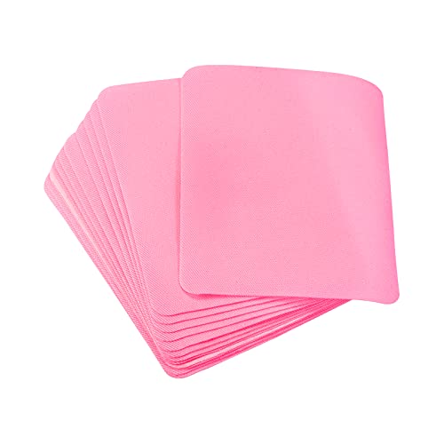 sourcing map Parches Termoadhesivos 20uds para Reparación de Ropa Telas, Parches de Tela para Planchar, Rojo Rosa 4,9"x3,7" para Decoración Reparación de Agujeros Ropa, Pantalones, Bolsa - Rosa