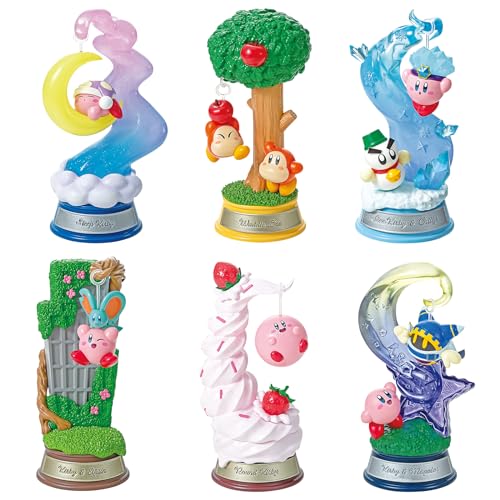 Re-Ment Swing Kirby in Dream Land Blind Box - Includes 1 of 6 Collectible Mini Figurines - Fun and Versatile Decoration