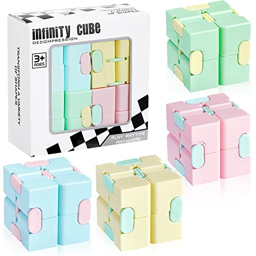 Cube Toy Anxiety Relief Toy Hand Held Magic Sensory Stress Cube Toy for Adults Kids Relieve Stress Christmas Party Favors (Classic Style) - Classic Style