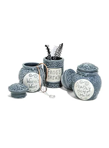 Hot Topic Exclusive: Nightmare Before Christmas Trinket Jar Set - Tim Burton Collectibles. Limited Edition!