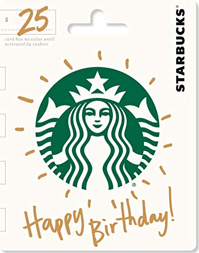 Starbucks Gift Card - 25 - Happy Birthday