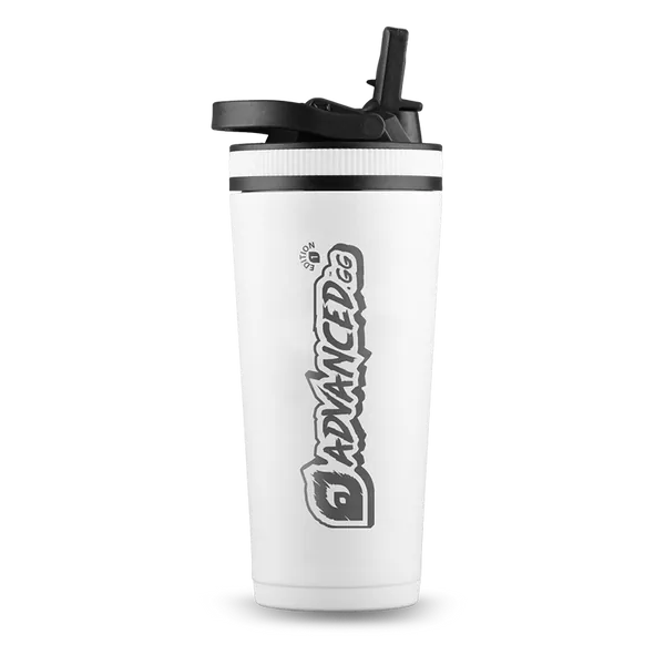 Matte White Sport 1st Edition ADV  x Ice Shaker Premium 26oz Shaker