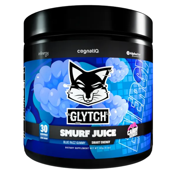 Smurf Juice - GLYTCH Energy- Gaming Energy Drinks