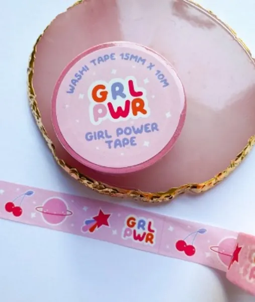 Girl Power Washi Tape  Cute Washi Tape  Girl Power  Space | Etsy UK