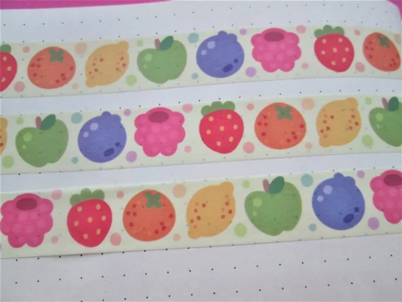 Rainbow Fruit Washi Tape | Etsy UK