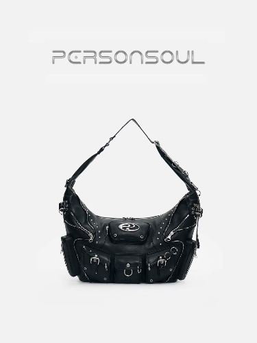 Personsoul Sheepskin Shoulder Bag Small | BLACK / S