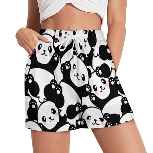 Ysidec Women Pajama Shorts Beach Casual Athletic High Waist Drawstring Shorts Sleepwear Soft Lounge Casual Pants S-3XL - XX-Large - Multicolor 28