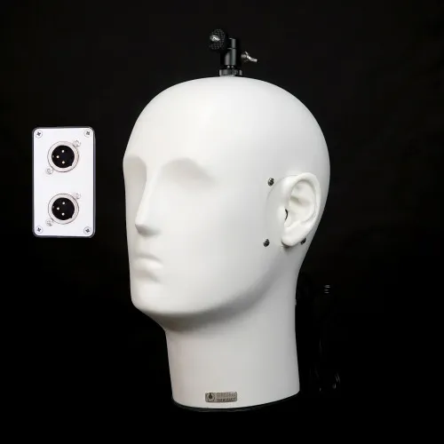 B1-E Dummy Head with BE-P1 Binaural Microphones + XLR Adapter – Binaural Enthusiast