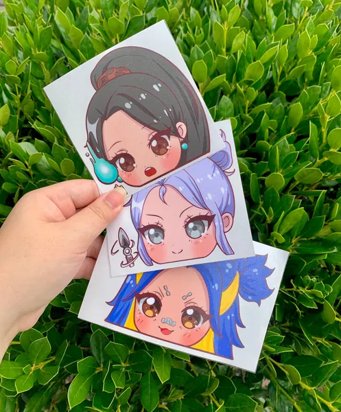 Valorant/Jett/Sage/Neon Peeking Stickers/Car Decals