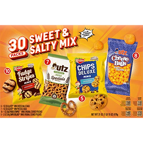 Keebler Cookies and Crackers, Variety Pack, 30 Ct. (Pack of 1) - 1.94 Pound (Pack of 1)