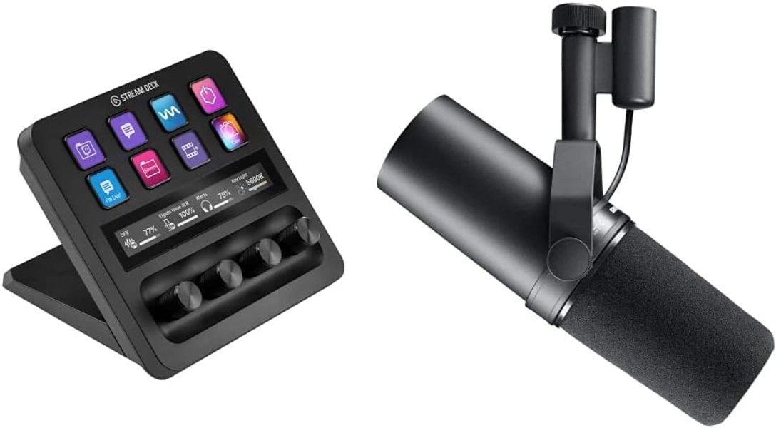 Elgato Stream Deck +, Audio Mixer, Production Console and Studio Controller for Content Creators, Streaming, Gaming, with Customizable Touch Strip dials and LCD Keys, Works with Mac and PC