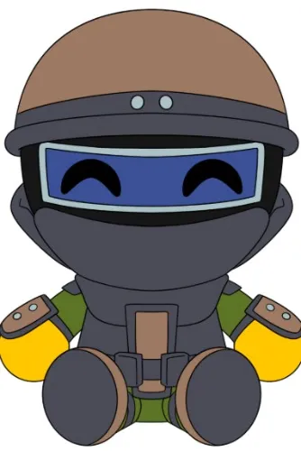 Heavy Scientist Plush (9in) - Rust